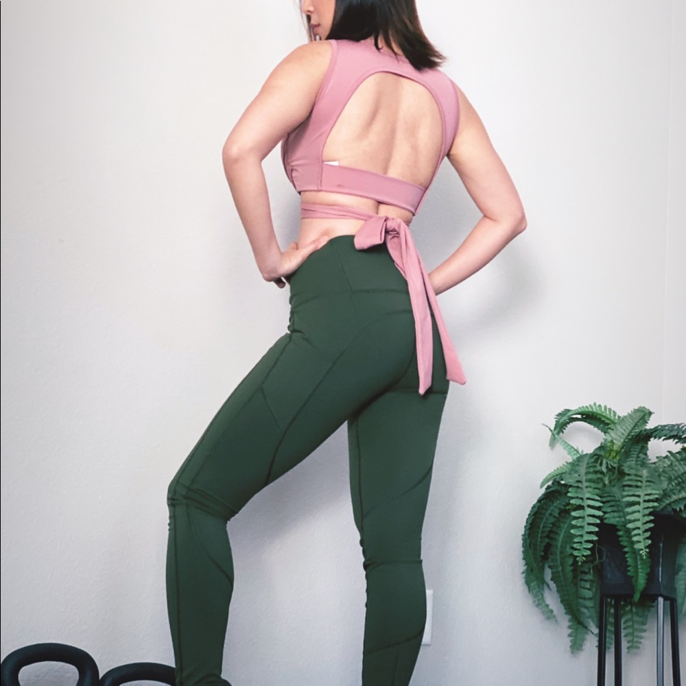 Open back gym top